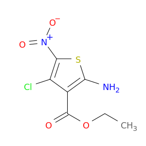 3-Thiophenecarboxylic acid, 2-amino-4-chloro-5-nitro-, ethyl ester