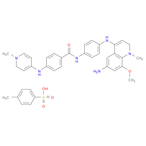N-[4-[(6-AMINO-8-METHOXY-1-METHYL-(QUINOLIN-4-YL))AMINO]PHENYL]-4-[(1-METHYL(PYRIDIN-4-YL))AMINO]BENZAMIDE; 4-METHYLBENZENESULFONATE