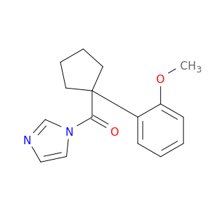 1H-Imidazole, 1-[[1-(2-methoxyphenyl)cyclopentyl]carbonyl]-
