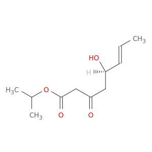 6-Octenoic acid, 5-hydroxy-3-oxo-, 1-methylethyl ester, (5R,6E)-
