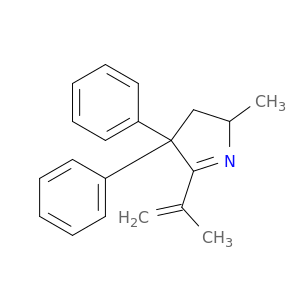 2H-Pyrrole, 3,4-dihydro-2-methyl-5-(1-methylethenyl)-4,4-diphenyl-