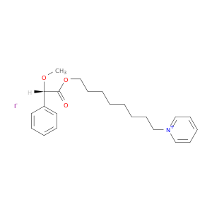 Pyridinium, 1-[8-[[(2S)-methoxyphenylacetyl]oxy]octyl]-, iodide