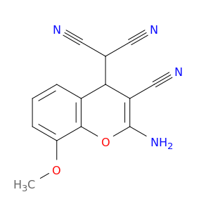 Propanedinitrile, (2-amino-3-cyano-8-methoxy-4H-1-benzopyran-4-yl)-