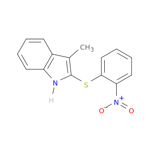 1H-Indole, 3-methyl-2-[(2-nitrophenyl)thio]-