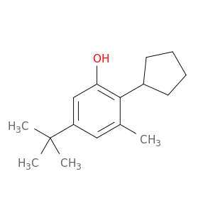 2-环戊基-5-(1,1-二甲基乙基)-3-甲基苯酚