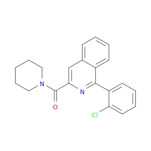 Piperidine, 1-[[1-(2-chlorophenyl)-3-isoquinolinyl]carbonyl]-