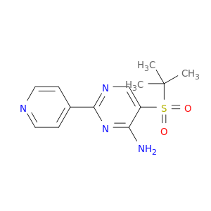 5-[(1,1-二甲基乙基)磺酰基]-2-(4-吡啶基)-4-嘧啶胺