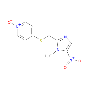 Pyridine, 4-[[(1-methyl-5-nitro-1H-imidazol-2-yl)methyl]thio]-, 1-oxide