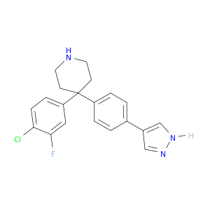 Piperidine, 4-(4-chloro-3-fluorophenyl)-4-[4-(1H-pyrazol-4-yl)phenyl]-
