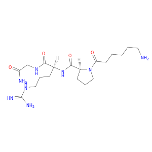 Glycinamide, 1-(6-amino-1-oxohexyl)-L-prolyl-L-arginyl-