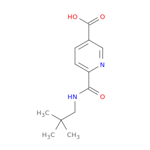 6-[(2,2-dimethylpropyl)carbamoyl]pyridine-3-carboxylic acid