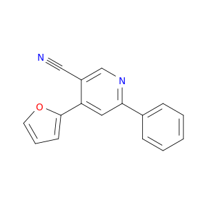 3-Pyridinecarbonitrile, 4-(2-furanyl)-6-phenyl-