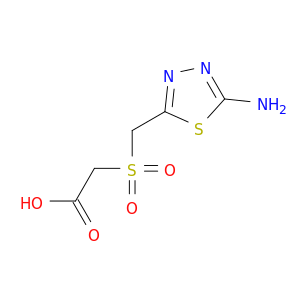 Acetic acid, [[(5-amino-1,3,4-thiadiazol-2-yl)methyl]sulfonyl]-