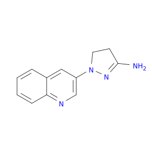 1H-Pyrazol-3-amine, 4,5-dihydro-1-(3-quinolinyl)-