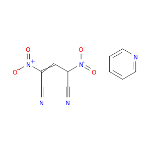 2-Pentenedinitrile, 2,4-dinitro-, compd. with pyridine (1:1)