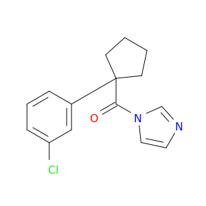 1H-Imidazole, 1-[[1-(3-chlorophenyl)cyclopentyl]carbonyl]-