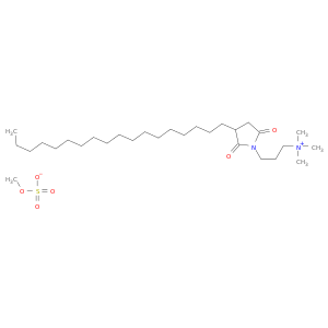1-吡咯烷丙哒氨酸,N,N,N-三甲基-3-(十八丁烯基)-2,5-二氧基-,甲基硫酸盐