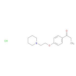 1-{4-[2-(piperidin-1-yl)ethoxy]phenyl}propan-1-one hydrochloride(1:1)