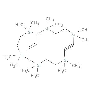 2,5,8,11,13,16-Hexasilabicyclo[10.4.2]octadeca-1(17),12(18),17-trien-6-yne, 2,2,5,5,8,8,11,11,13,13,16,16-dodecamethyl-