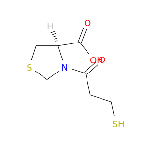 4-Thiazolidinecarboxylic acid, 3-(3-mercapto-1-oxopropyl)-, (R)-