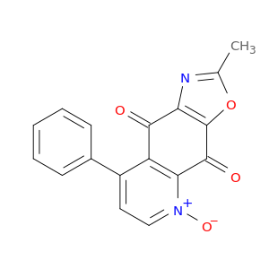 Oxazolo[4,5-g]quinoline-4,9-dione, 2-methyl-8-phenyl-, 5-oxide