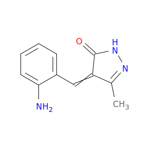 3H-Pyrazol-3-one, 4-[(2-aminophenyl)methylene]-2,4-dihydro-5-methyl-