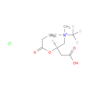 1-丙氨酸,3-羧基-N,N-二甲基-N-(甲基-D3)-2-(1-氧丙氧基)-,氯化物(1：1),(2R)-