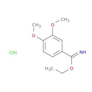 Benzenecarboximidic acid, 3,4-dimethoxy-, ethyl ester, hydrochloride
