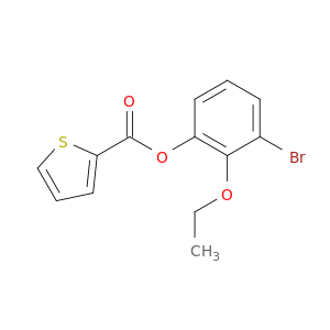3-bromo-2-ethoxyphenyl thiophene-2-carboxylate