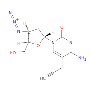 Cytidine, 3'-azido-2',3'-dideoxy-5-(2-propynyl)-