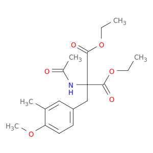 diethyl(acetylamino)(4-methoxy-3-methylbenzyl)propanedioate