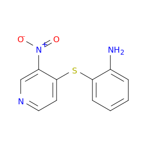 2-[(3-nitropyridin-4-yl)sulfanyl]aniline