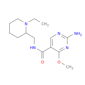 5-Pyrimidinecarboxamide,2-amino-N-[(1-ethyl-2-piperidinyl)methyl]-4-methoxy-