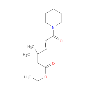 4-Hexenoic acid, 3,3-dimethyl-6-oxo-6-(1-piperidinyl)-, ethyl ester