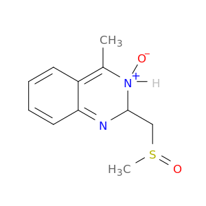 4-METHYL-2-((METHYLSULFINYL)METHYL)-2,3-DIHYDROQUINAZOLINE 3-OXIDE