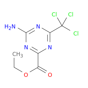 1,3,5-Triazine-2-carboxylicacid, 4-amino-6-(trichloromethyl)-, ethyl ester