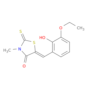 (Z)-5-(3-Ethoxy-2-hydroxybenzylidene)-3-methyl-2-thioxothiazolidin-4-one