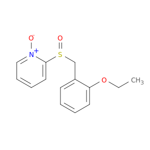 Pyridine, 2-[[(2-ethoxyphenyl)methyl]sulfinyl]-, 1-oxide