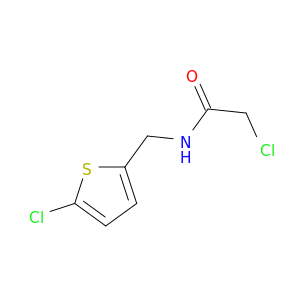 2-chloro-N-[(5-chlorothiophen-2-yl)methyl]acetamide