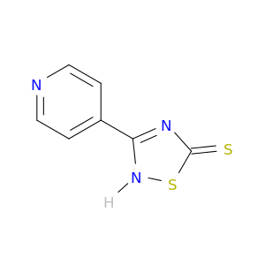 1,2,4-Thiadiazole-5(2H)-thione, 3-(4-pyridinyl)-