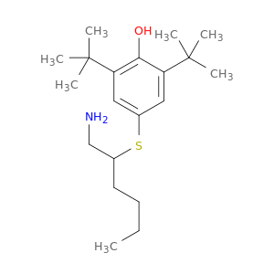 Phenol, 4-[[1-(aminomethyl)pentyl]thio]-2,6-bis(1,1-dimethylethyl)-