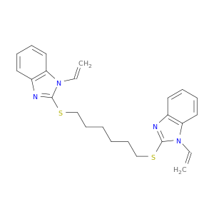 1H-Benzimidazole, 2,2'-[1,6-hexanediylbis(thio)]bis[1-ethenyl-