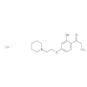 1-{2-hydroxy-4-[2-(piperidin-1-yl)ethoxy]phenyl}propan-1-one hydrochloride(1:1)