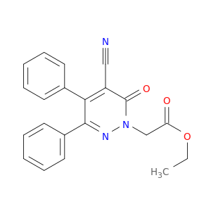 1(6H)-Pyridazineacetic acid, 5-cyano-6-oxo-3,4-diphenyl-, ethyl ester