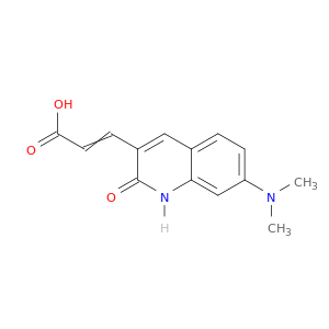 2-Propenoic acid, 3-[7-(dimethylamino)-1,2-dihydro-2-oxo-3-quinolinyl]-