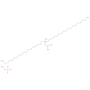 1-十八烷烷烃,N-(2-羟丙基)-N-甲基-N-十八烷基-,硫酸甲酯(1：1)