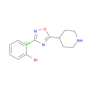 哌啶,4-[3-(2-溴苯基)-1,2,4-恶二唑-5-基]-,盐酸盐(1：1)