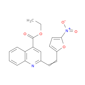 4-Quinolinecarboxylicacid, 2-[2-(5-nitro-2-furanyl)ethenyl]-, ethyl ester
