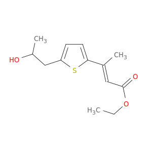 2-Butenoic acid, 3-[5-(2-hydroxypropyl)-2-thienyl]-, ethyl ester, (E)-