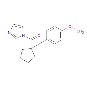 1H-Imidazole, 1-[[1-(4-methoxyphenyl)cyclopentyl]carbonyl]-